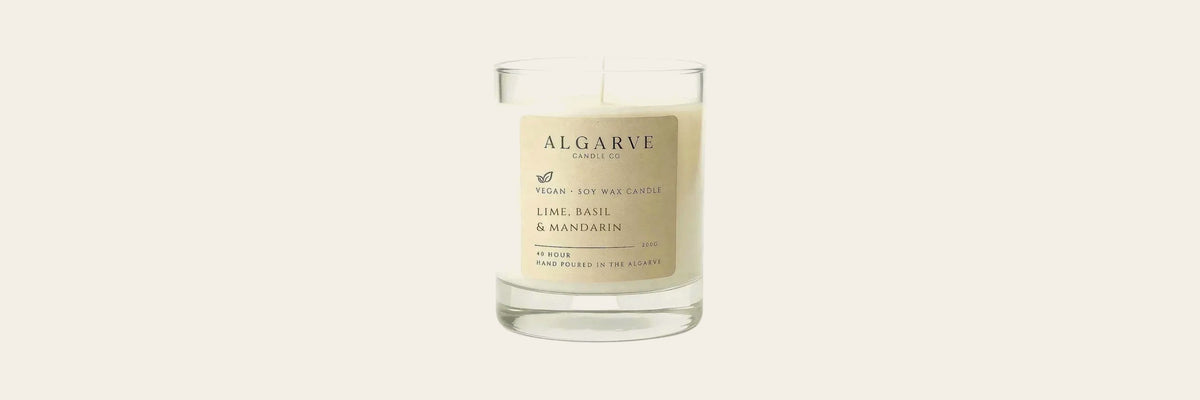 Duftkerze Lime, Basil & Mandarin von Algarve Candle Co.