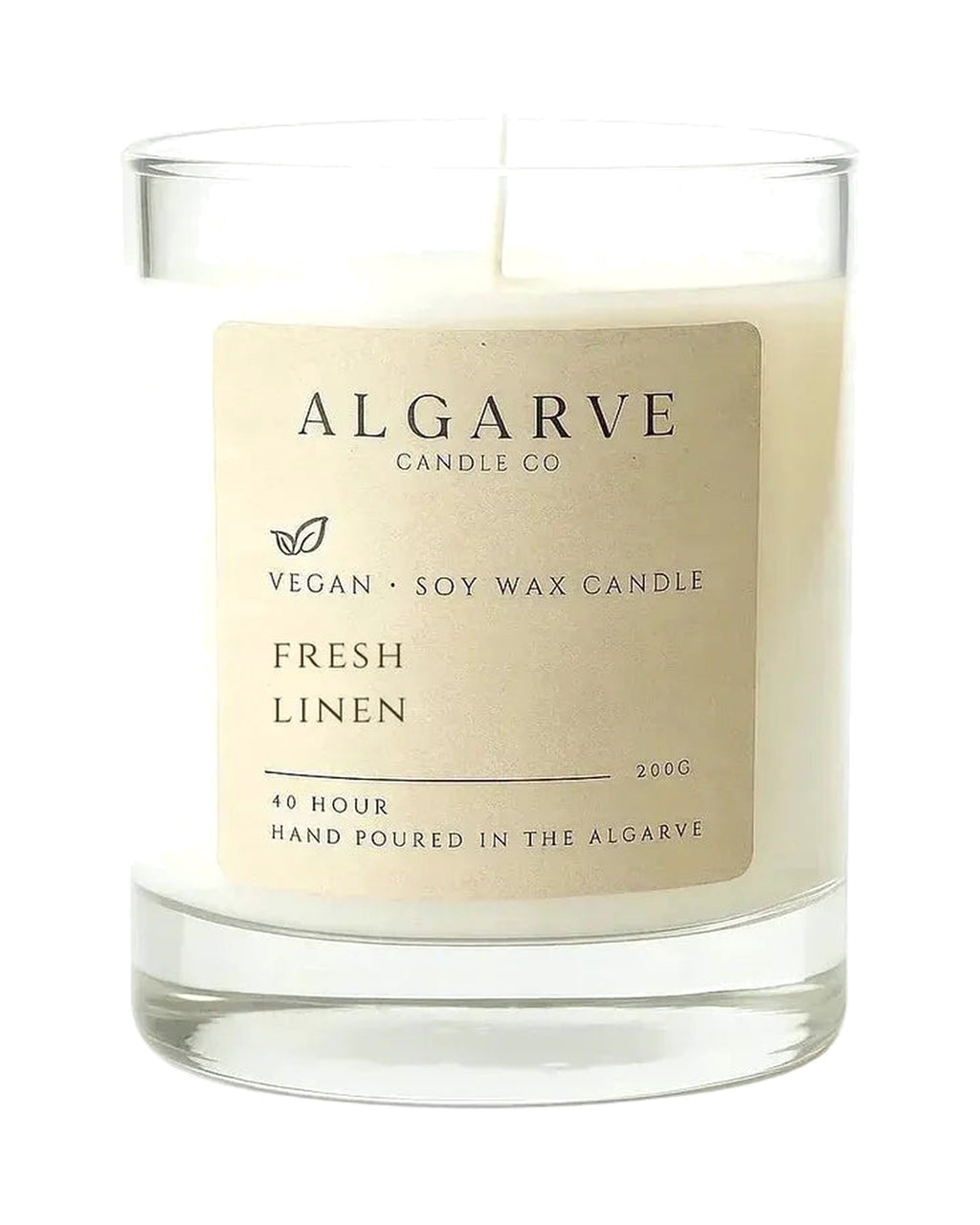 Algarve Candle Co. Duftkerze Fresh Linen – 40 Std.