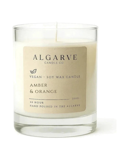 Algarve Candle Co. Duftkerze Amber & Orange – 40 Std.