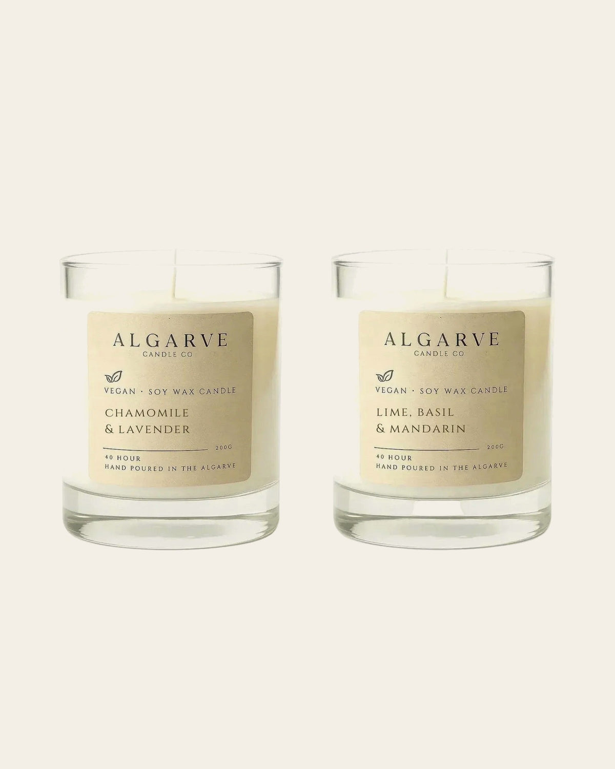 Duo de Joie Geschenkset mit zwei Algarve Duftkerzen