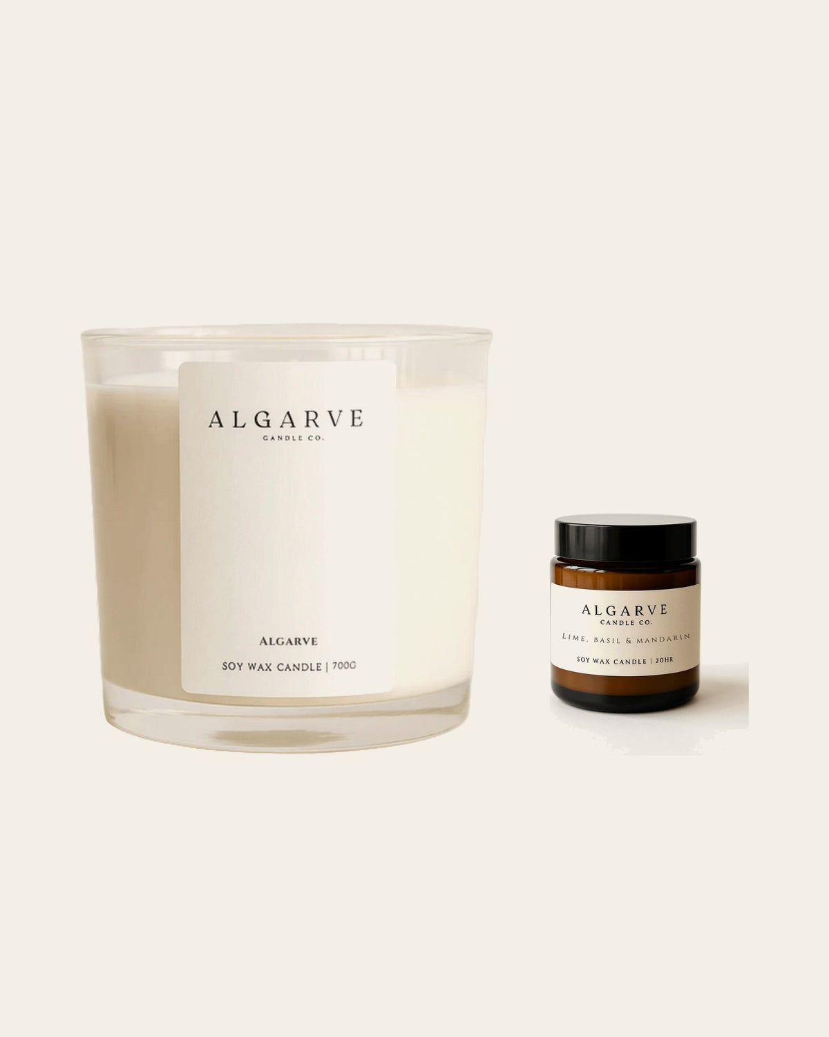 Grande Joie Geschenkset mit grosser und kleiner Algarve Duftkerze