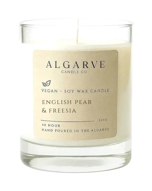 Algarve Candle Duftkerze English Pear & Freesia – 40 Std.